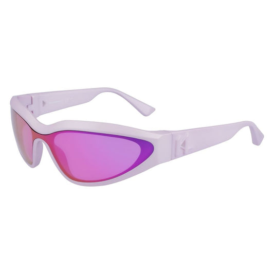 Karl Lagerfeld – Lilafarbene Sonnenbrille mit Spritzguss