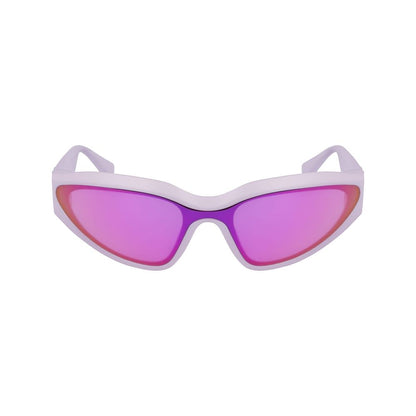 Karl Lagerfeld – Lilafarbene Sonnenbrille mit Spritzguss