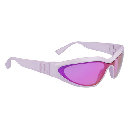 Karl Lagerfeld – Lilafarbene Sonnenbrille mit Spritzguss