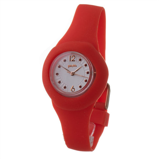 Folli Follie Rote Synthetik-Armbanduhr