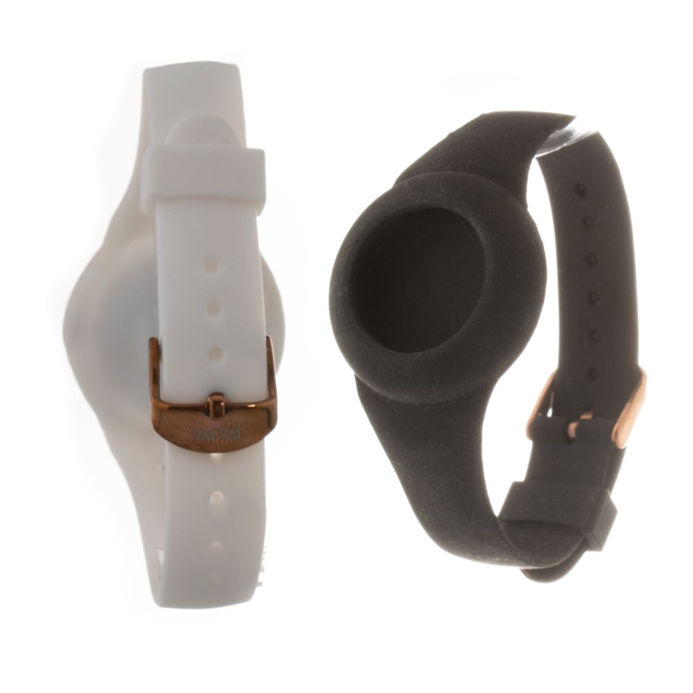Folli Follie Uhr mit weißem Armband aus Synthetikmaterial