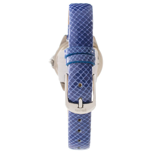 Folli Follie Damenuhr mit blauem Lederarmband