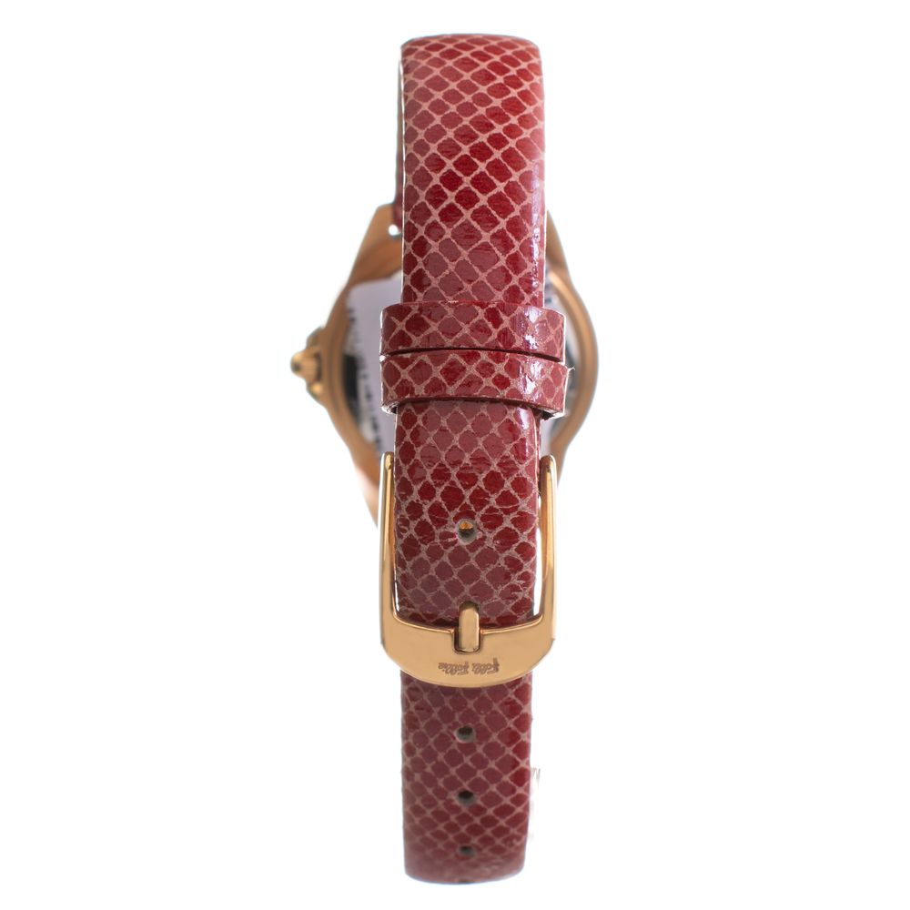 Folli Follie Uhr mit rotem Lederarmband