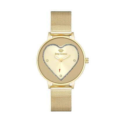 Juicy Couture Uhr aus goldenem Edelstahl
