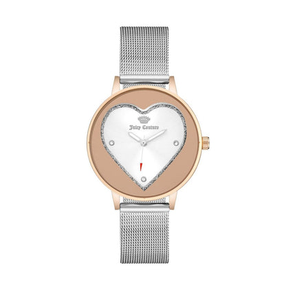 Juicy Couture Silberne Edelstahluhr