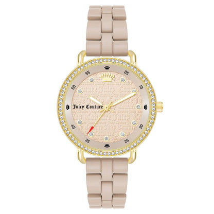 Juicy Couture – Beigefarbene Metalluhr