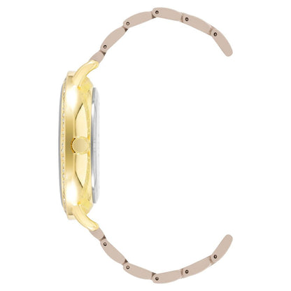 Juicy Couture – Beigefarbene Metalluhr