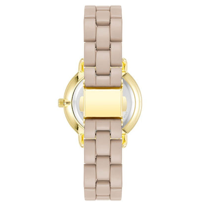 Juicy Couture – Beigefarbene Metalluhr