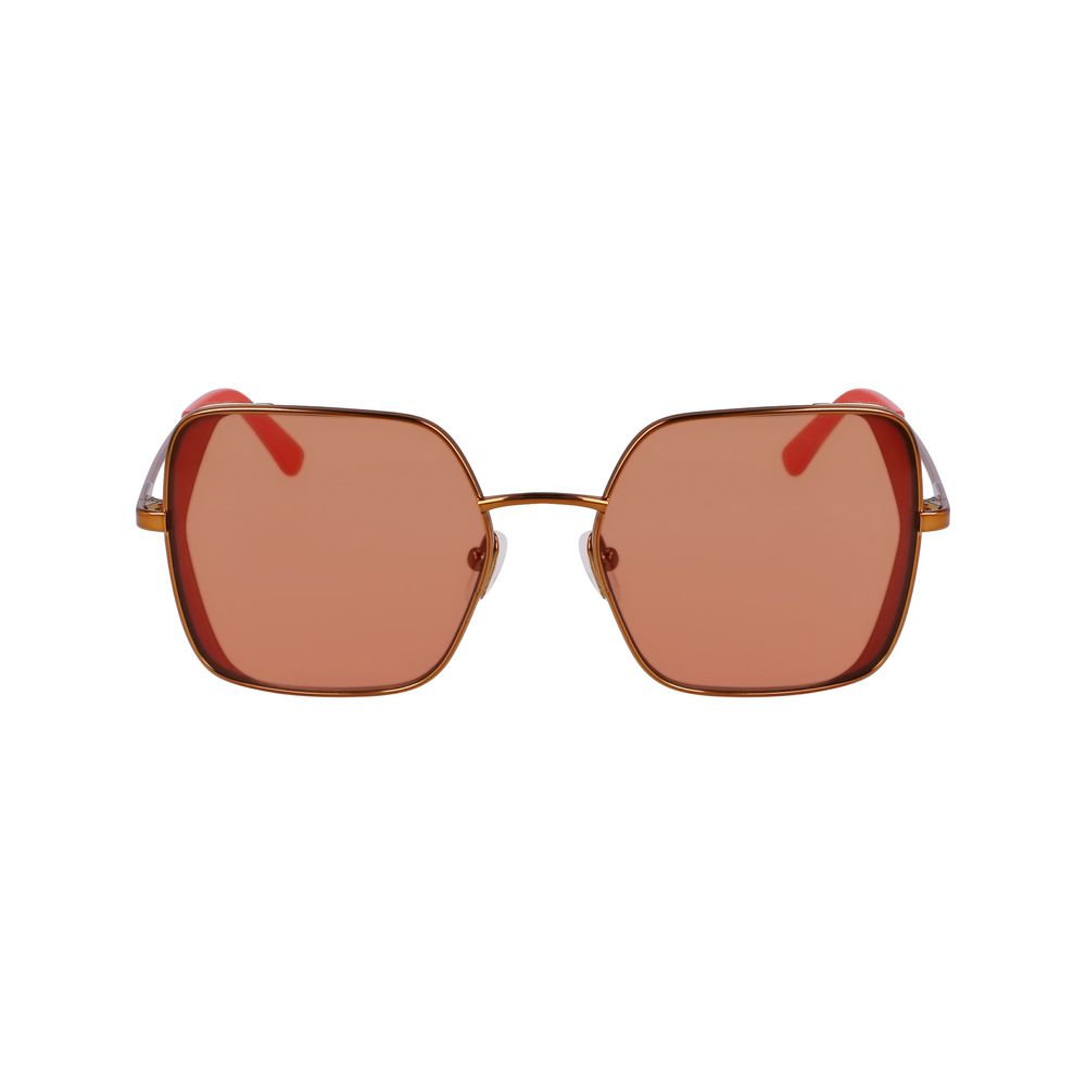 Karl Lagerfeld Orangefarbene Metallsonnenbrille