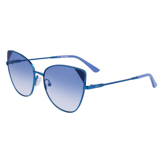 Karl Lagerfeld Sonnenbrille aus blauem Metall