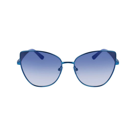 Karl Lagerfeld Sonnenbrille aus blauem Metall