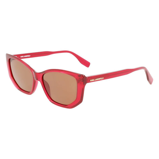 Karl Lagerfeld – Rote Sonnenbrille mit Spritzguss
