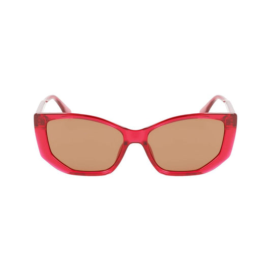 Karl Lagerfeld – Rote Sonnenbrille mit Spritzguss