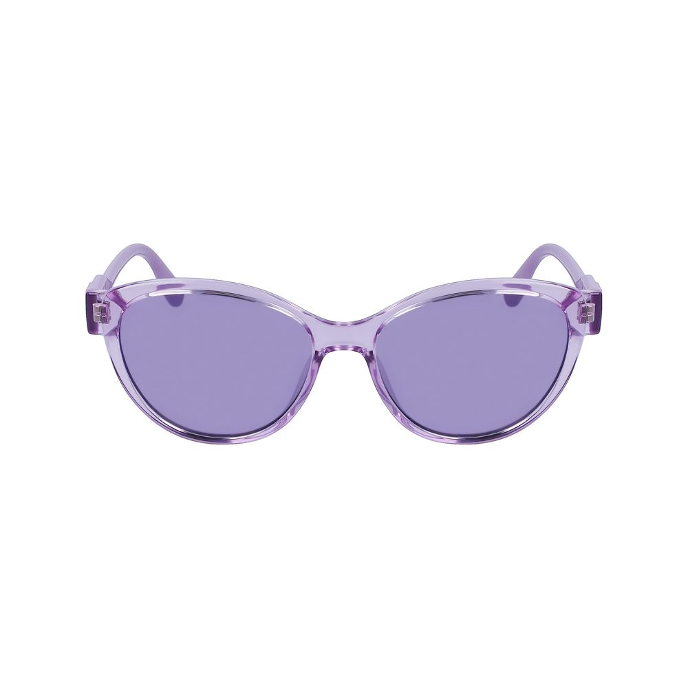 Karl Lagerfeld – Lilafarbene Sonnenbrille mit Spritzguss