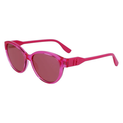 Karl Lagerfeld – Lilafarbene Sonnenbrille mit Spritzguss