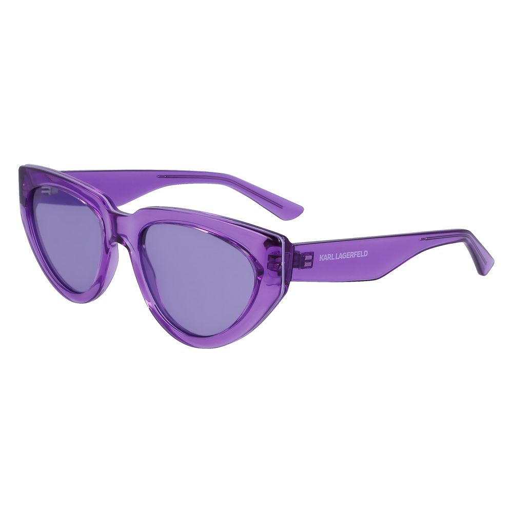 Karl Lagerfeld – Lilafarbene Sonnenbrille mit Spritzguss