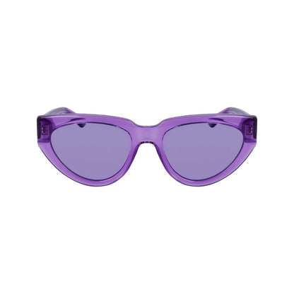 Karl Lagerfeld – Lilafarbene Sonnenbrille mit Spritzguss