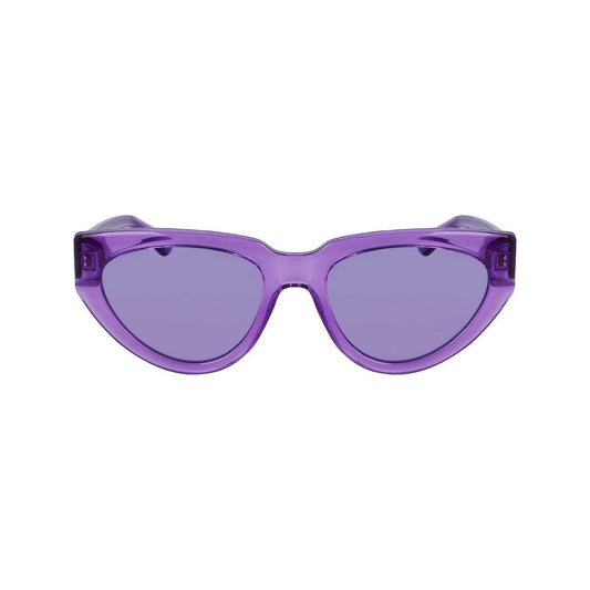 Karl Lagerfeld – Lilafarbene Sonnenbrille mit Spritzguss