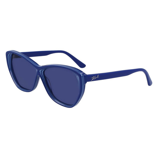 Karl Lagerfeld – Blaue Acetat-Sonnenbrille