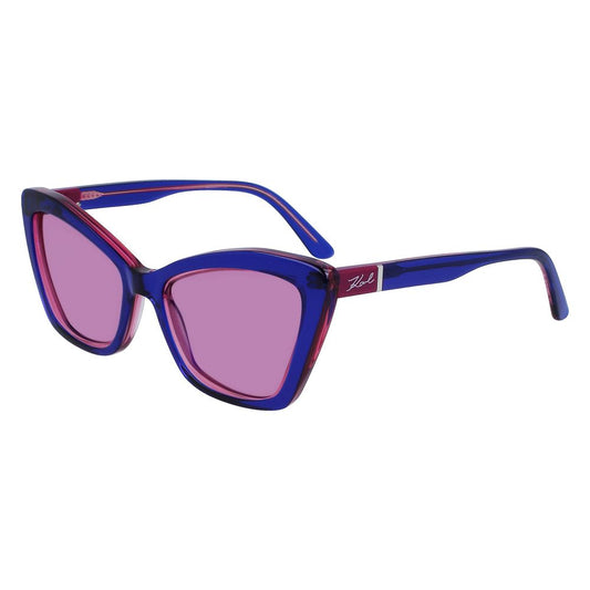 Karl Lagerfeld – Blaue Acetat-Sonnenbrille