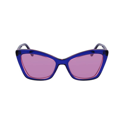Karl Lagerfeld – Blaue Acetat-Sonnenbrille