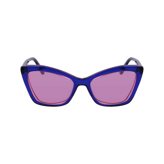Karl Lagerfeld – Blaue Acetat-Sonnenbrille