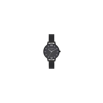 Olivia Burton – Schwarze Edelstahluhr
