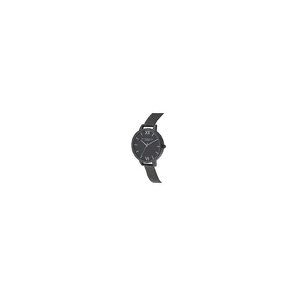 Olivia Burton – Schwarze Edelstahluhr