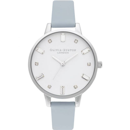Olivia Burton – Blaue Kunstlederuhr