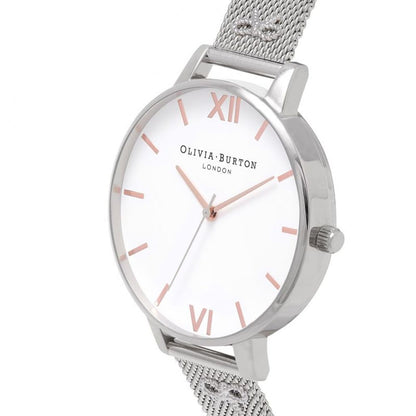 Olivia Burton – Silberne Edelstahluhr