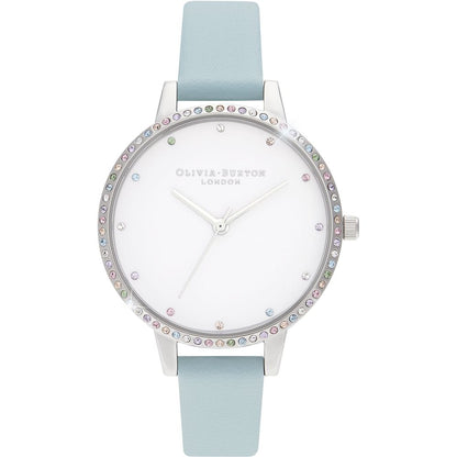 Olivia Burton – Blaue Kunstlederuhr