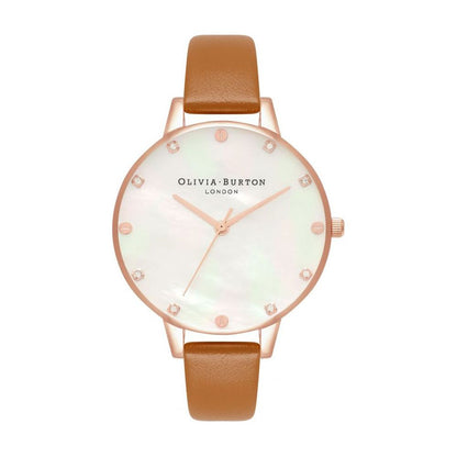 Olivia Burton Uhr aus braunem Kunstleder
