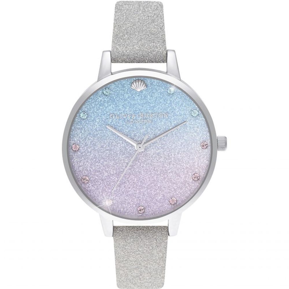Olivia Burton – Graue Kunstlederuhr