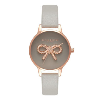 Olivia Burton – Graue Kunstlederuhr