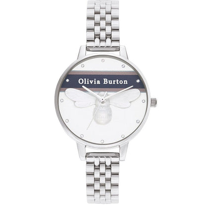 Olivia Burton – Silberne Edelstahluhr