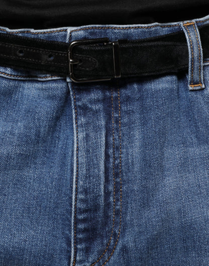 Dolce &amp; Gabbana Blaue verwaschene Stretch-Jeans aus Baumwolle für Herren