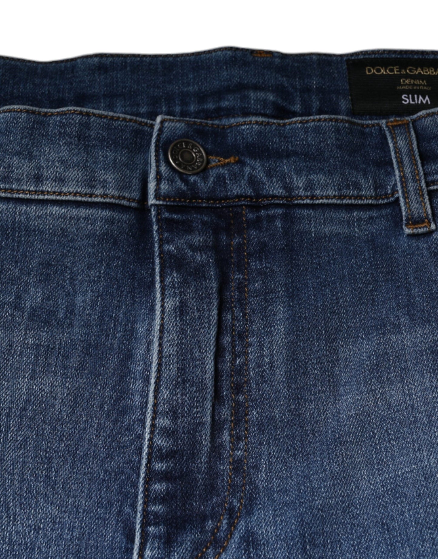 Dolce &amp; Gabbana Blaue verwaschene Stretch-Jeans aus Baumwolle für Herren
