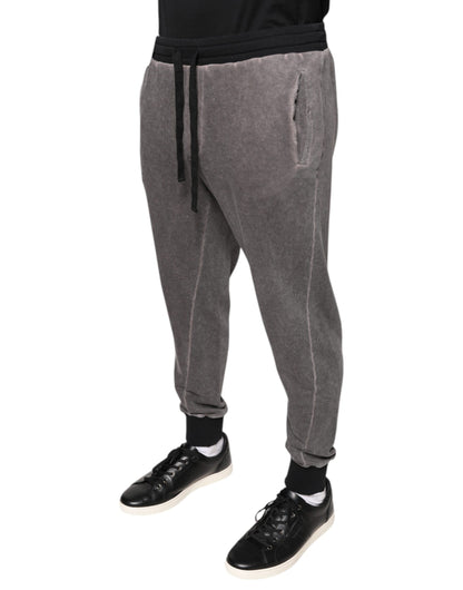 Dolce &amp; Gabbana Jogginghose aus grauer Baumwolle