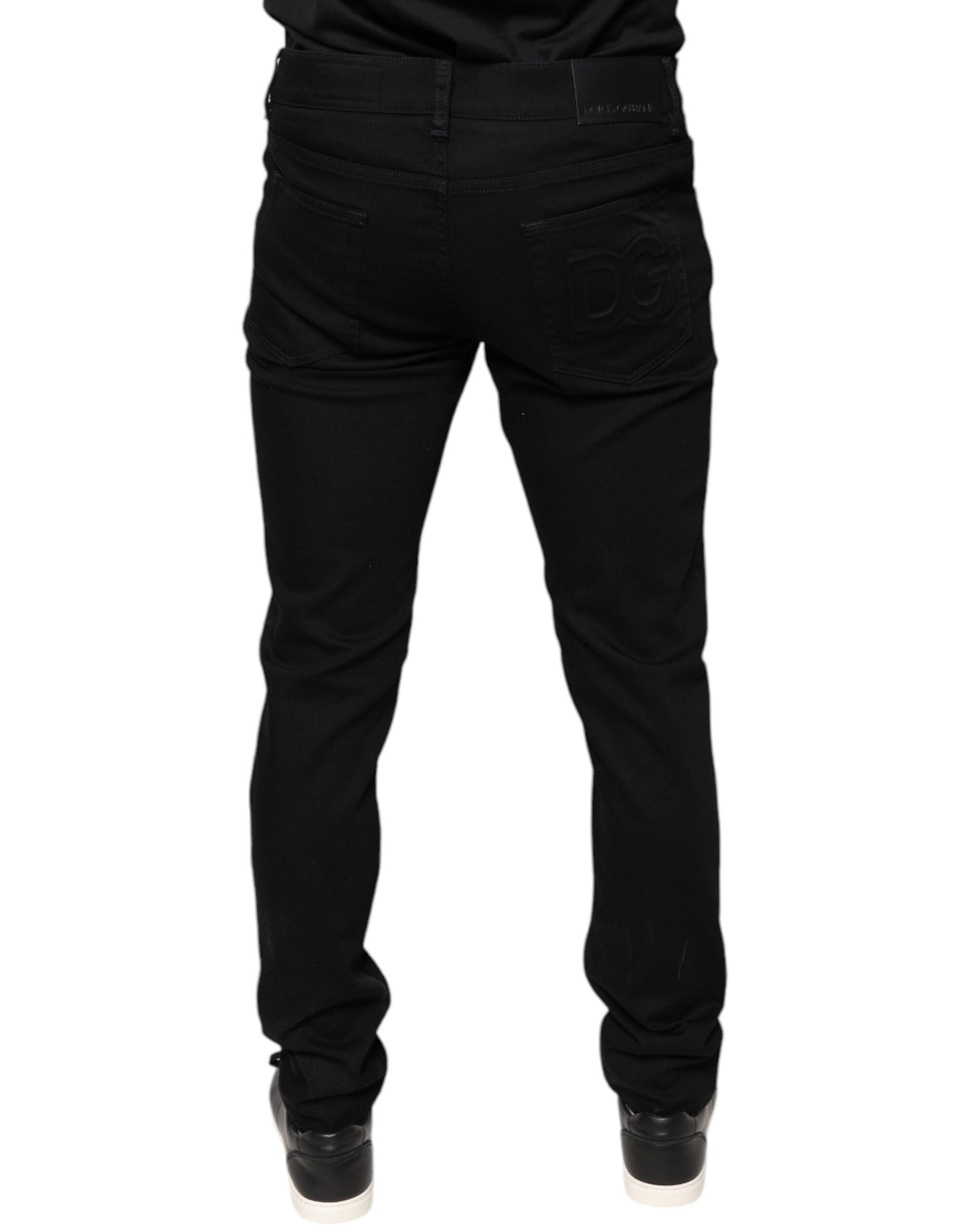 Dolce &amp; Gabbana Schwarze Skinny-Jeans aus Baumwollstretch für Herren