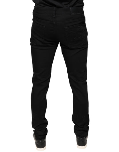 Dolce &amp; Gabbana Schwarze Skinny-Jeans aus Baumwollstretch für Herren