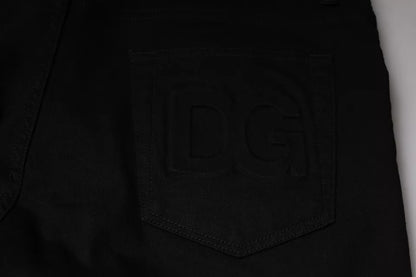 Dolce &amp; Gabbana Schwarze Skinny-Jeans aus Baumwollstretch für Herren