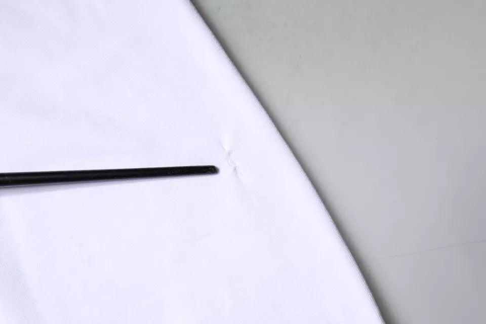 سويت شيرت رجالي بياقة دائرية وشعار منقوش باللون الأبيض من Replay