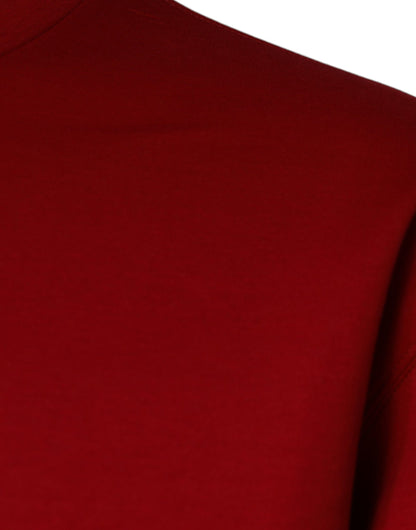 Dolce &amp; Gabbana Kastanienbraunes Sweatshirt aus Baumwolle mit DG-Logo