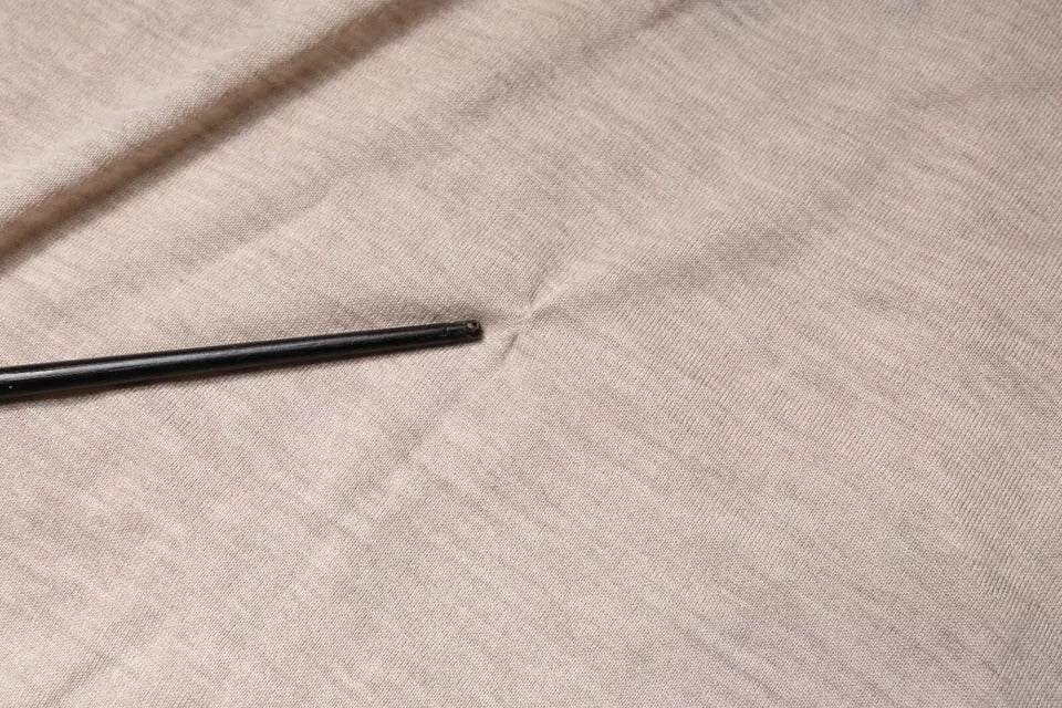 Dolce &amp; Gabbana Beige Kaschmir-Strickpullover mit Kragen