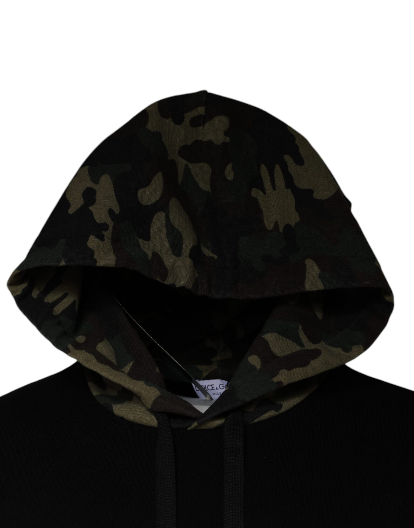Dolce &amp; Gabbana Schwarzer Camouflage-Kapuzenpullover