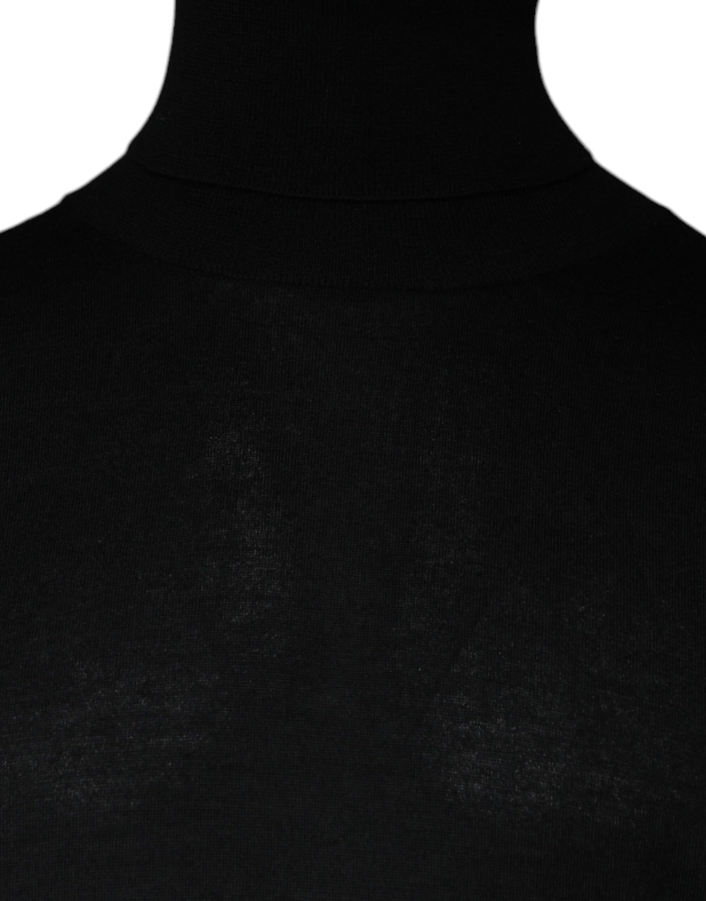 Dolce &amp; Gabbana Schwarzer Langarm-Rollkragenpullover für Herren