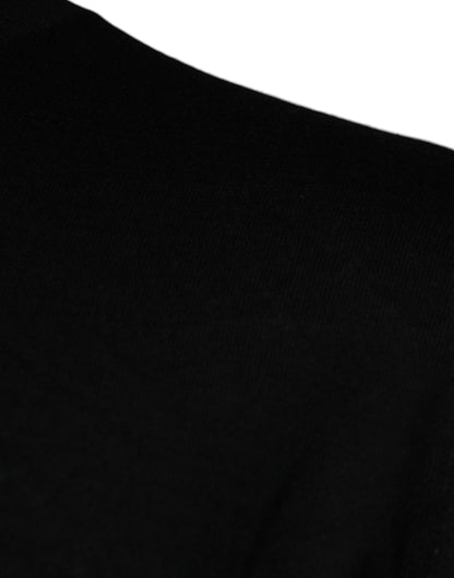 Dolce &amp; Gabbana Schwarzer Langarm-Rollkragenpullover für Herren