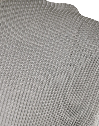 Dolce &amp; Gabbana Weißer Langarm-Rollkragenpullover für Herren