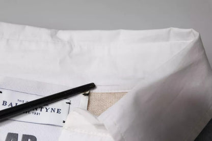 Ballantyne Pullover mit mehrfarbigem Muster, Kragen und langen Ärmeln