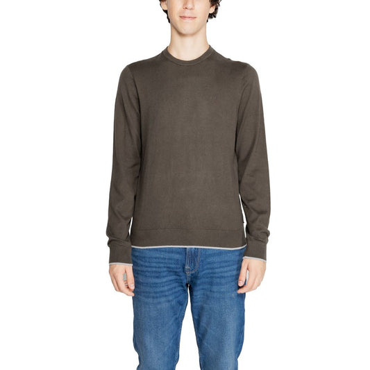 Armani Exchange Grünes Baumwoll-Sweatshirt
